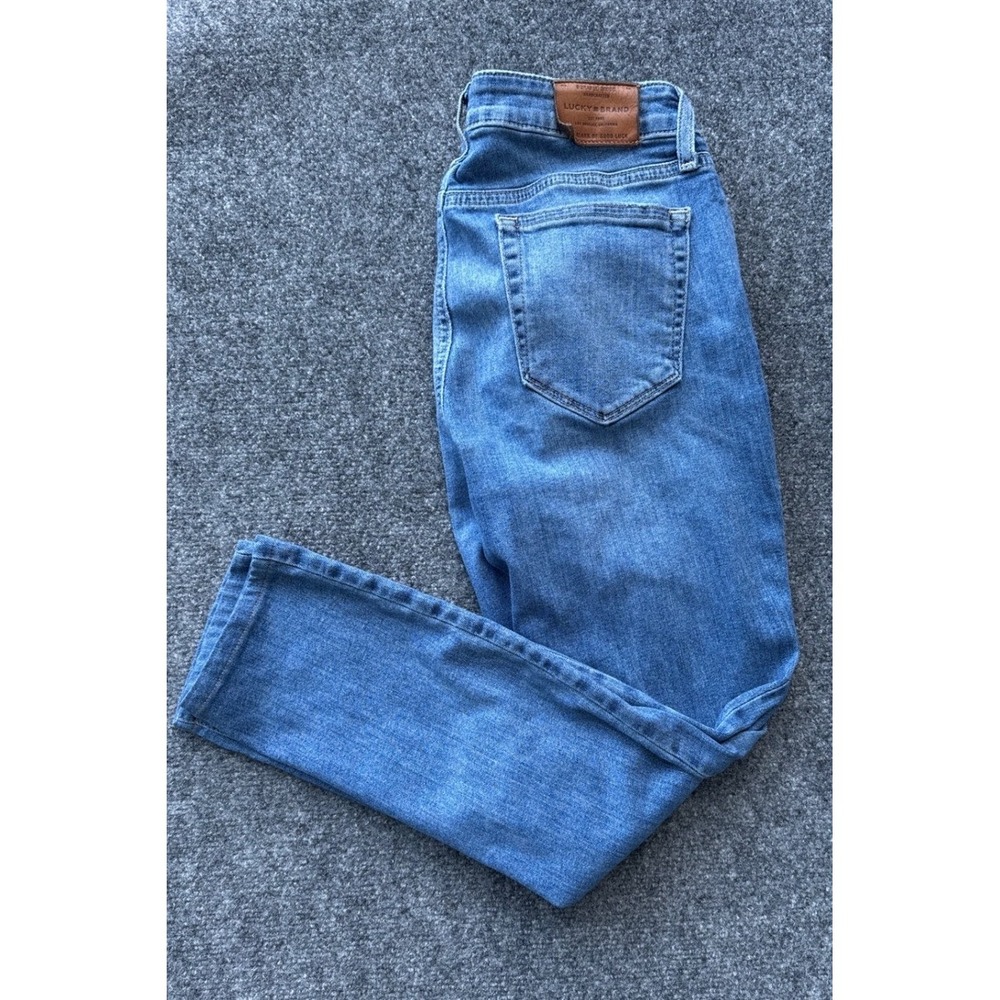 Lucky Brand Lolita Skinny Ankle Jeans Leila Lake Blue Denim 4/27 7W14455